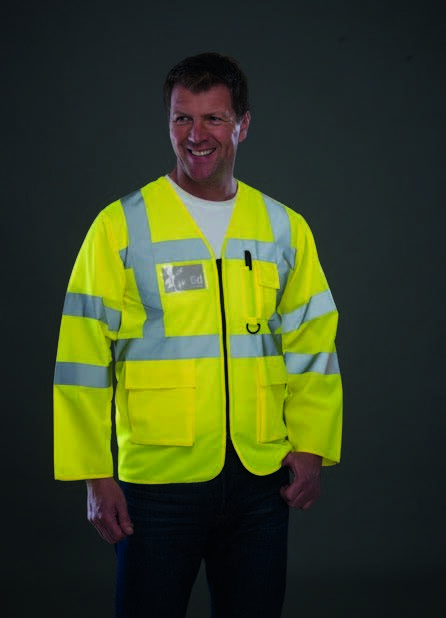 Hi-Vis+Executive+Long+Sleeve++Waistcoat