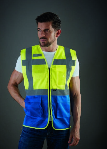 Hi-Vis+Executive+Open+Mesh++Waistcoat