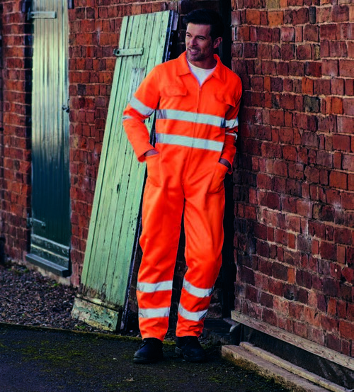 Hi-Vis+Polycotton+Coverall